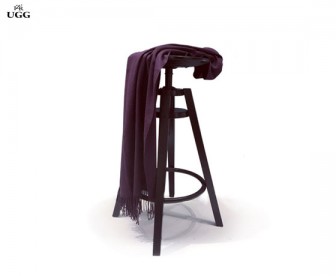 IZR UGG Australia 羊毛围巾 05号 深紫色（70厘米x200厘米，25%羊绒+75%羊毛混合物）
